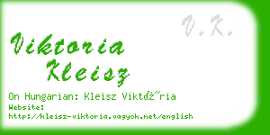 viktoria kleisz business card